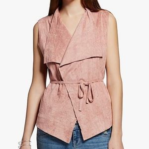 Romeo & Juliet Couture Faux Suede Boho Vest Sz L
